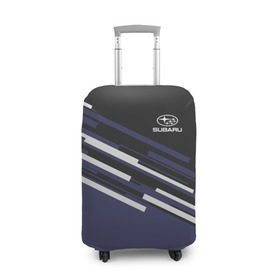 Чехол для чемодана 3D с принтом SUBARU SPORT , 86% полиэфир, 14% спандекс | двустороннее нанесение принта, прорези для ручек и колес | subaru | марка | машины | субару
