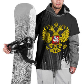 Накидка на куртку 3D с принтом RUSSIA COLLECTION BLACK 2018 , 100% полиэстер |  | Тематика изображения на принте: 