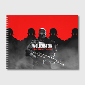 Альбом для рисования с принтом Wolfenstein The New Order , 100% бумага
 | матовая бумага, плотность 200 мг. | game | вильгельм череп штрассе | вольфенштайн: новый порядок | игра | игрок | молот евы | оружие | уильям бласковиц | шутер