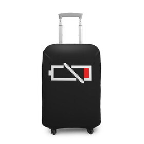 Чехол для чемодана 3D с принтом #я_всё , 86% полиэфир, 14% спандекс | двустороннее нанесение принта, прорези для ручек и колес | арт | зарядка | телефон