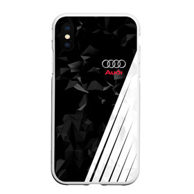 Чехол для iPhone XS Max матовый с принтом AUDI SPORT , Силикон | Область печати: задняя сторона чехла, без боковых панелей | audi | ауди | марка | машины