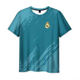 Мужская футболка 3D с принтом Real Madrid 2018 Original , 100% полиэфир | прямой крой, круглый вырез горловины, длина до линии бедер | emirates | fc | real madrid | абстракция | реал мадрид | футбольный клуб | эмблема
