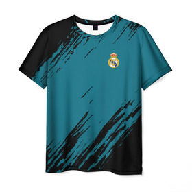 Мужская футболка 3D с принтом Real Madrid 2018 Original , 100% полиэфир | прямой крой, круглый вырез горловины, длина до линии бедер | emirates | fc | real madrid | абстракция | реал мадрид | спорт | спортивные | тренды | футбол | футбольный клуб | эмблема