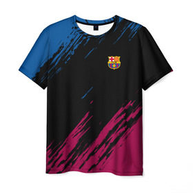 Мужская футболка 3D с принтом FC Barca 2018 Original , 100% полиэфир | прямой крой, круглый вырез горловины, длина до линии бедер | fc barcelona | fcb | барселона | спорт | спортивные | футбол | футбольный клуб
