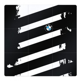 Магнитный плакат 3Х3 с принтом BMW SPORT , Полимерный материал с магнитным слоем | 9 деталей размером 9*9 см | bmw |  машина | автомобиль | автомобильные | бмв