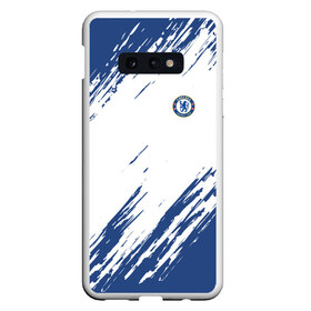 Чехол для Samsung S10E с принтом CHELSEA UNIFORM ФОРМА ЧЕЛСИ , Силикон | Область печати: задняя сторона чехла, без боковых панелей | Тематика изображения на принте: chelsea | fc | football | football club | sport | спорт | спортивные | униформа | фирменные цвета | фк | футбол | футбольный клуб | челси