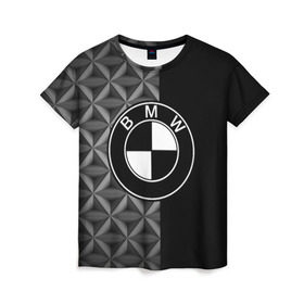 Женская футболка 3D с принтом BMW motorsport , 100% полиэфир ( синтетическое хлопкоподобное полотно) | прямой крой, круглый вырез горловины, длина до линии бедер | auto | automobile | bmw | car | автомобиль | бмв