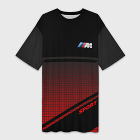 Платье-футболка 3D с принтом BMW 2018 M Sport ,  |  | bmw | бмв | марка | машины