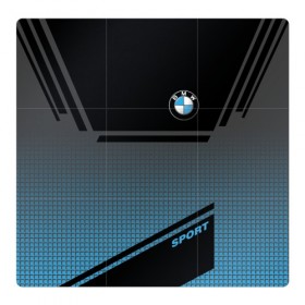 Магнитный плакат 3Х3 с принтом BMW SPORT , Полимерный материал с магнитным слоем | 9 деталей размером 9*9 см | bmw | бмв | марка | машины