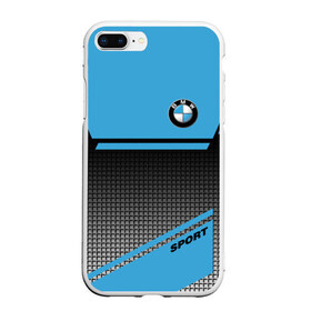 Чехол для iPhone 7Plus/8 Plus матовый с принтом BMW SPORT , Силикон | Область печати: задняя сторона чехла, без боковых панелей | bmw | бмв | марка | машины