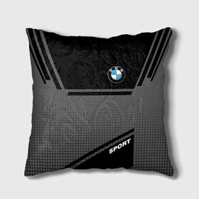 Подушка 3D с принтом BMW SPORT , наволочка – 100% полиэстер, наполнитель – холлофайбер (легкий наполнитель, не вызывает аллергию). | состоит из подушки и наволочки. Наволочка на молнии, легко снимается для стирки | bmw | бмв | марка | машины