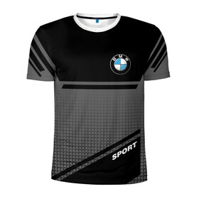 Мужская футболка 3D спортивная с принтом BMW SPORT , 100% полиэстер с улучшенными характеристиками | приталенный силуэт, круглая горловина, широкие плечи, сужается к линии бедра | bmw | бмв | марка | машины
