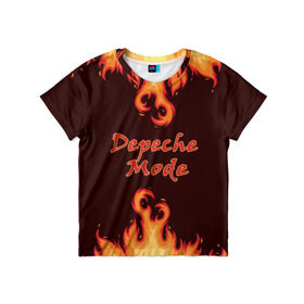 Детская футболка 3D с принтом Depeche Mode , 100% гипоаллергенный полиэфир | прямой крой, круглый вырез горловины, длина до линии бедер, чуть спущенное плечо, ткань немного тянется |   | абстракция