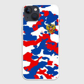 Чехол для iPhone 13 с принтом Герб РФ Милитари ,  |  | russia | герб | камуфляж | милитари | орел | патриот | российский | россия | русский | символика