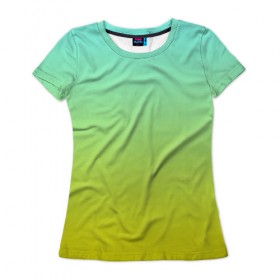 Женская футболка 3D с принтом gradient , 100% полиэфир ( синтетическое хлопкоподобное полотно) | прямой крой, круглый вырез горловины, длина до линии бедер | 