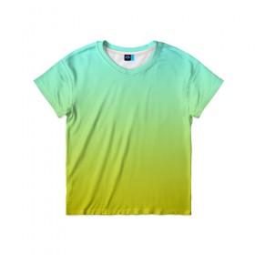 Детская футболка 3D с принтом gradient , 100% гипоаллергенный полиэфир | прямой крой, круглый вырез горловины, длина до линии бедер, чуть спущенное плечо, ткань немного тянется | 