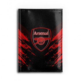 Обложка для автодокументов с принтом ARSENAL SPORT , натуральная кожа |  размер 19,9*13 см; внутри 4 больших “конверта” для документов и один маленький отдел — туда идеально встанут права | Тематика изображения на принте: football | soccer | арсенал