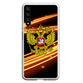 Чехол для Honor 20 с принтом Russia collection , Силикон | Область печати: задняя сторона чехла, без боковых панелей | abstraction | grunge | russia | sport | абстракция | герб | краска | русский | символика рф | спорт | спортивный | триколор | униформа | форма | я русский