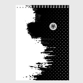 Скетчбук с принтом Leicester city uniform 2018 , 100% бумага
 | 48 листов, плотность листов — 100 г/м2, плотность картонной обложки — 250 г/м2. Листы скреплены сверху удобной пружинной спиралью | Тематика изображения на принте: football | soccer