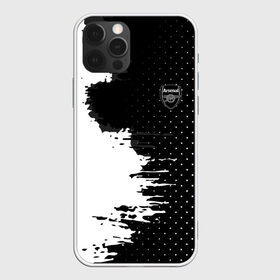 Чехол для iPhone 12 Pro Max с принтом Arsenal uniform black 2018 , Силикон |  | football | soccer | арсенал