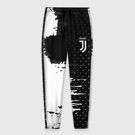 Мужские брюки 3D с принтом Juventus uniform black 2018 , 100% полиэстер | манжеты по низу, эластичный пояс регулируется шнурком, по бокам два кармана без застежек, внутренняя часть кармана из мелкой сетки | Тематика изображения на принте: football | soccer | ювентус