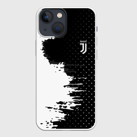 Чехол для iPhone 13 mini с принтом Juventus uniform black 2018 ,  |  | Тематика изображения на принте: football | soccer | ювентус