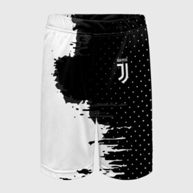 Детские спортивные шорты 3D с принтом Juventus uniform black 2018 ,  100% полиэстер
 | пояс оформлен широкой мягкой резинкой, ткань тянется
 | football | soccer | ювентус