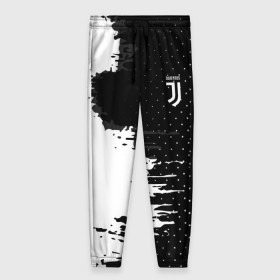 Женские брюки 3D с принтом Juventus uniform black 2018 , полиэстер 100% | прямой крой, два кармана без застежек по бокам, с мягкой трикотажной резинкой на поясе и по низу штанин. В поясе для дополнительного комфорта — широкие завязки | football | soccer | ювентус