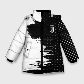 Зимняя куртка для девочек 3D с принтом Juventus uniform black 2018 , ткань верха — 100% полиэстер; подклад — 100% полиэстер, утеплитель — 100% полиэстер. | длина ниже бедра, удлиненная спинка, воротник стойка и отстегивающийся капюшон. Есть боковые карманы с листочкой на кнопках, утяжки по низу изделия и внутренний карман на молнии. 

Предусмотрены светоотражающий принт на спинке, радужный светоотражающий элемент на пуллере молнии и на резинке для утяжки. | football | soccer | ювентус