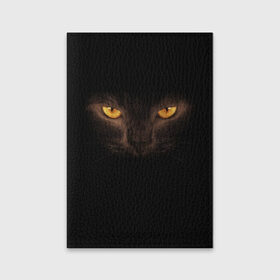 Обложка для паспорта матовая кожа с принтом Кошачий Взгляд , натуральная матовая кожа | размер 19,3 х 13,7 см; прозрачные пластиковые крепления | Тематика изображения на принте: глаза | желтый | кот | котейка | котенок | котик | котя | кошка | усатый