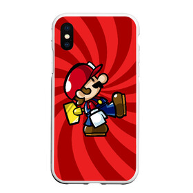 Чехол для iPhone XS Max матовый с принтом Mario , Силикон | Область печати: задняя сторона чехла, без боковых панелей | nintendo | марио | нинтендо