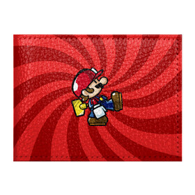 Обложка для студенческого билета с принтом Mario , натуральная кожа | Размер: 11*8 см; Печать на всей внешней стороне | nintendo | марио | нинтендо
