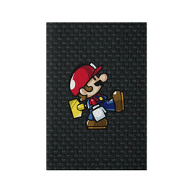 Обложка для паспорта матовая кожа с принтом Super Mario , натуральная матовая кожа | размер 19,3 х 13,7 см; прозрачные пластиковые крепления | 