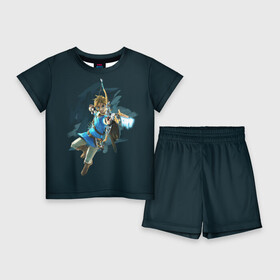 Детский костюм с шортами 3D с принтом The Legend of Zelda ,  |  | воин | ганон | зельда | игра | легенда | линк | лук | оружие | приключения | рыцарь | стрела