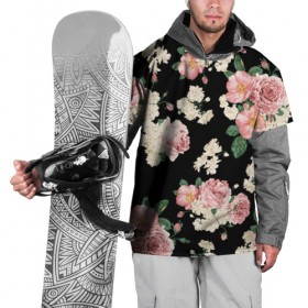 Накидка на куртку 3D с принтом Flowers Pattern , 100% полиэстер |  | 