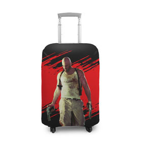 Чехол для чемодана 3D с принтом Max Payne , 86% полиэфир, 14% спандекс | двустороннее нанесение принта, прорези для ручек и колес | Тематика изображения на принте: game | gta | max | payne | rockstar | игра | макс | пэйн