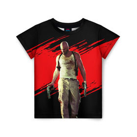 Детская футболка 3D с принтом Max Payne , 100% гипоаллергенный полиэфир | прямой крой, круглый вырез горловины, длина до линии бедер, чуть спущенное плечо, ткань немного тянется | game | gta | max | payne | rockstar | игра | макс | пэйн
