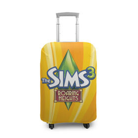 Чехол для чемодана 3D с принтом The Sims , 86% полиэфир, 14% спандекс | двустороннее нанесение принта, прорези для ручек и колес | игра | онлайн | симс | симулятор