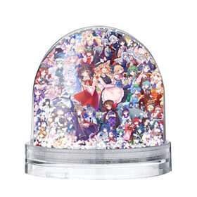 Снежный шар с принтом Touhou , Пластик | Изображение внутри шара печатается на глянцевой фотобумаге с двух сторон | anime | touhou | аниме | сон в летний день | сон летним днём