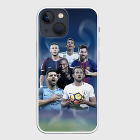 Чехол для iPhone 13 mini с принтом Звезды футбола ,  |  | champions | league | mbappe | messi | neymar | ronaldo | кейн | лига | месси | неймар | ронаодо | чемпионов