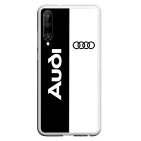 Чехол для Honor P30 с принтом Audi , Силикон | Область печати: задняя сторона чехла, без боковых панелей | Тематика изображения на принте: ауди | кольца | лого