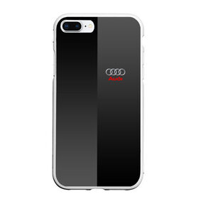 Чехол для iPhone 7Plus/8 Plus матовый с принтом AUDI SPORT , Силикон | Область печати: задняя сторона чехла, без боковых панелей | audi | ауди | марка | машины