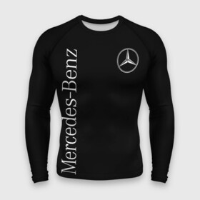 Мужской рашгард 3D с принтом Mercedes Benz ,  |  | Тематика изображения на принте: benz | mercedes | mercedes benz | бенц | мерс | мерседес