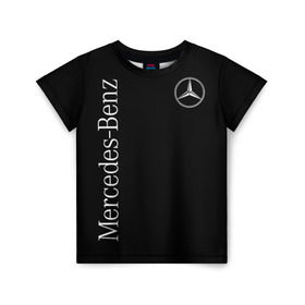 Детская футболка 3D с принтом Mercedes-Benz , 100% гипоаллергенный полиэфир | прямой крой, круглый вырез горловины, длина до линии бедер, чуть спущенное плечо, ткань немного тянется | benz | mercedes | mercedes benz | бенц | мерс | мерседес