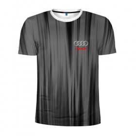Мужская футболка 3D спортивная с принтом AUDI SPORT , 100% полиэстер с улучшенными характеристиками | приталенный силуэт, круглая горловина, широкие плечи, сужается к линии бедра | audi | ауди | марка | машины