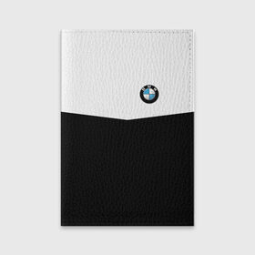 Обложка для паспорта матовая кожа с принтом BMW SPORT , натуральная матовая кожа | размер 19,3 х 13,7 см; прозрачные пластиковые крепления | бмв | марка | машины