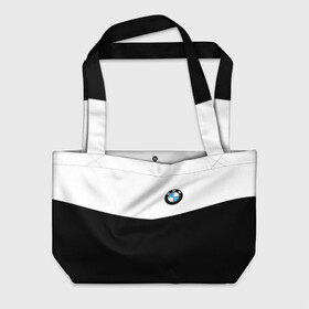Пляжная сумка 3D с принтом BMW SPORT     , 100% полиэстер | застегивается на металлическую кнопку; внутренний карман застегивается на молнию. Стенки укреплены специальным мягким материалом, чтобы защитить содержимое от несильных ударов
 | бмв | марка | машины