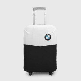 Чехол для чемодана 3D с принтом BMW SPORT , 86% полиэфир, 14% спандекс | двустороннее нанесение принта, прорези для ручек и колес | бмв | марка | машины