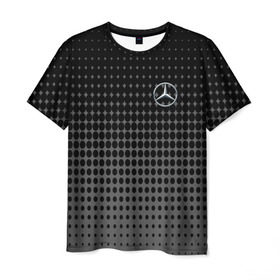 Мужская футболка 3D с принтом MERCEDES BENZ SPORT , 100% полиэфир | прямой крой, круглый вырез горловины, длина до линии бедер | mercedes | марка | машины | мерседес
