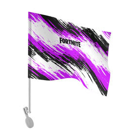 Флаг для автомобиля с принтом Fortnite , 100% полиэстер | Размер: 30*21 см | battle | fortnite | game | royale | survival | битва | зомби | игра | королевская | краска | краски